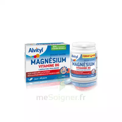 Alvityl Magnésium Vitamine B6 Libération Prolongée Comprimés Lp B/45 à Alpe d'Huez